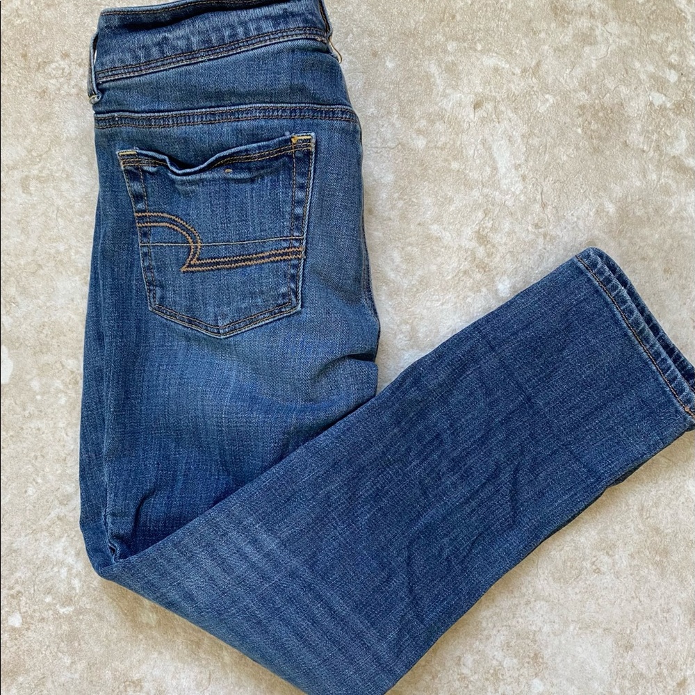 AEO cropped skinny stretch jeans. Size 10.